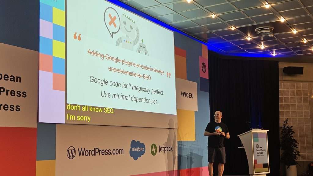 John Mueller presents on Google SEO Myths with WordPress for non-profits